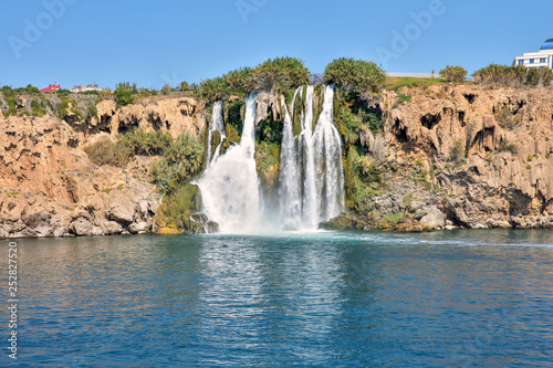 Lower Duden Waterfall, the world's largest waterfall, flowing directly into the open sea