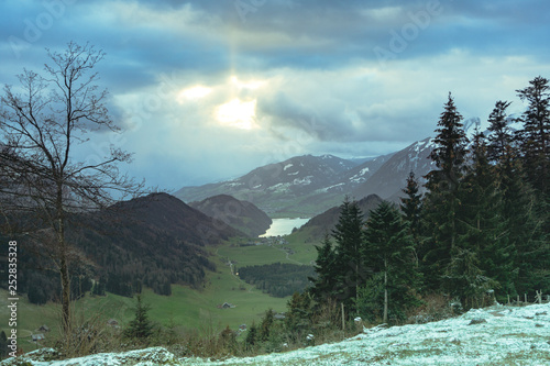 mountains in winter