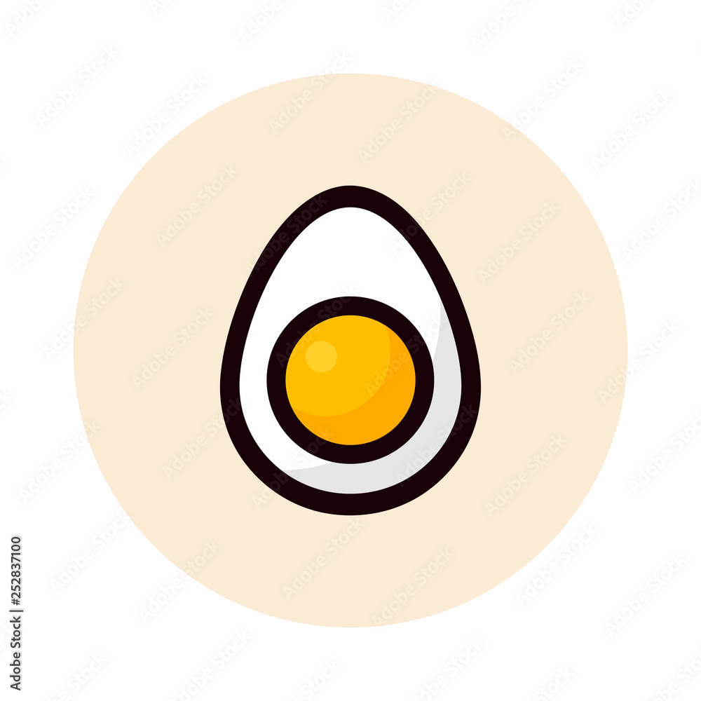 cartoon egg vector icon