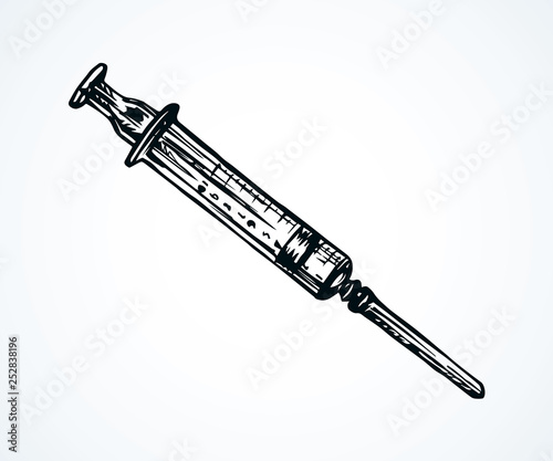 Syringe. Vector drawing