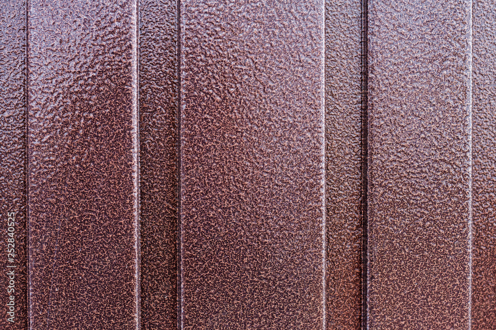 Fototapeta premium Brown hammer paint (also known as hammertone) background
