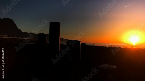 SUNSET UNDER METEOR