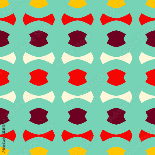 Seamless pattern with alternate geometric elements. Abstract vintage artwork.