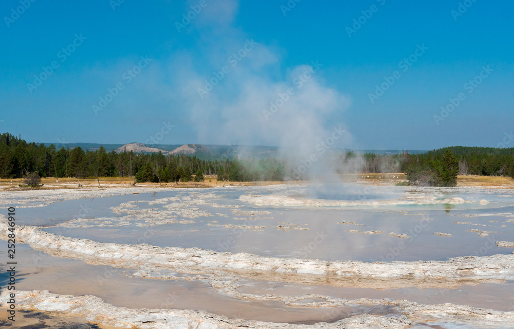 Geysers at Yellowstone National Park, WY, USA