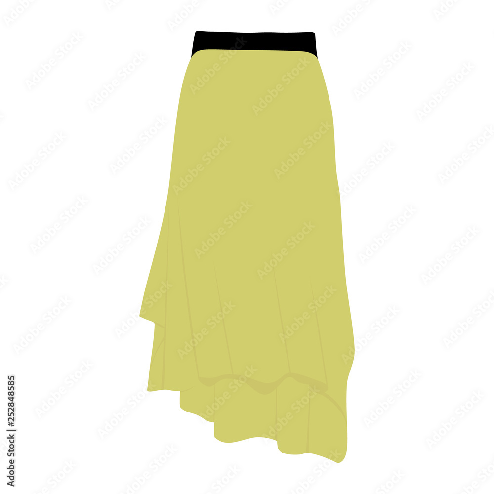 Vector skirt template, design fashion woman illustration. Women skirt Vector skirt template, design fashion woman illustration. Women skirt