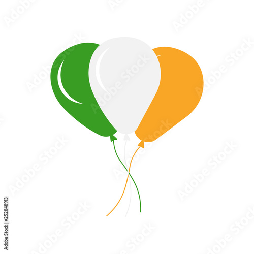 Illustration Irish colorful balloons for St. Patrick's Day - vector - Vector