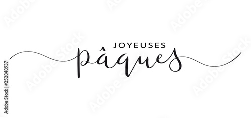 Lettrage JOYEUSES PAQUES 