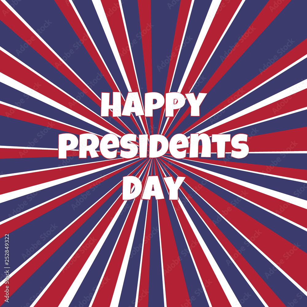 Fototapeta premium Happy Presidents Day background template.