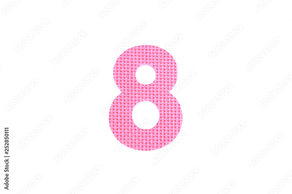 Image of number eight, isolated on the white background Image of number eight, isolated on the white background