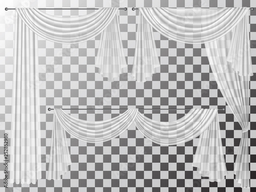 set transparent curtains lambrequin pelmet