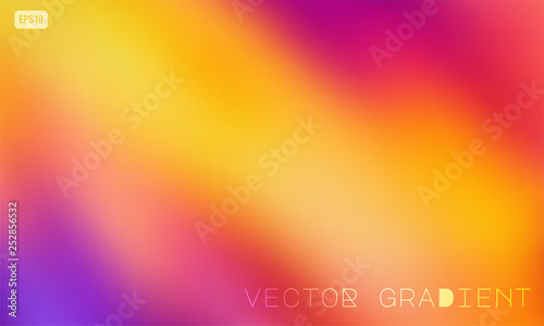 Abstract colorful vector gradient background in bright pink, purple and orange colors. Modern design for mobile apps, screens, banner templates