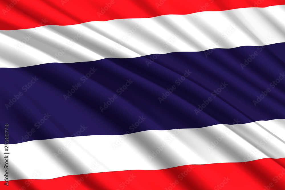 Naklejka premium waving flag background