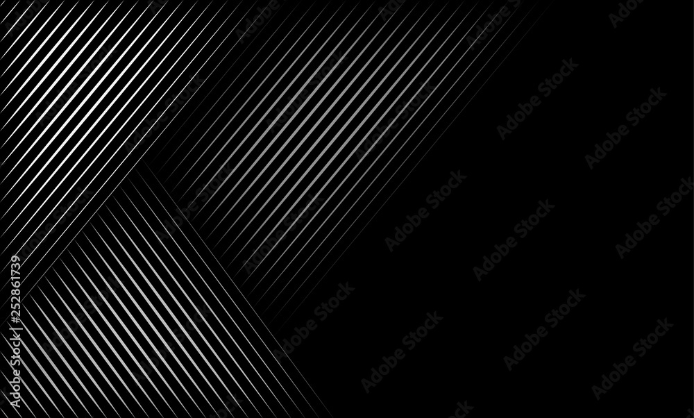 Vector illustration of the pattern of the gray lines on black abstract background. EPS10. Vector illustration of the pattern of the gray lines on black abstract background. EPS10.