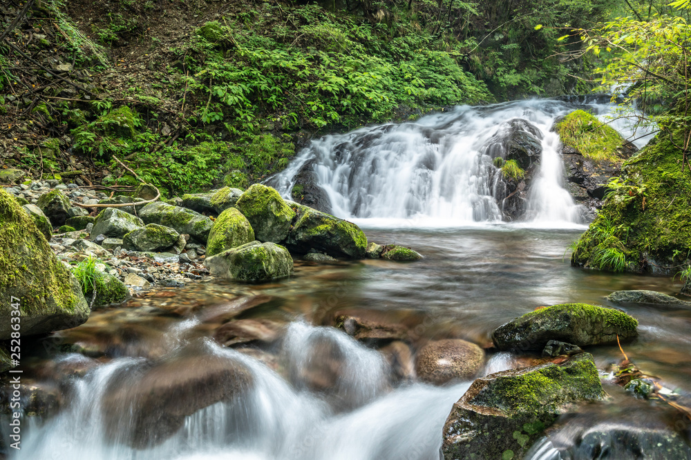 Naklejka premium 檜原村 菅平の滝