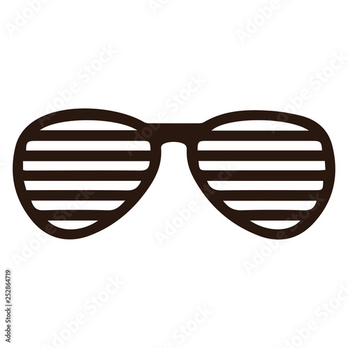 Glasses icon isolated, sunglasses icon