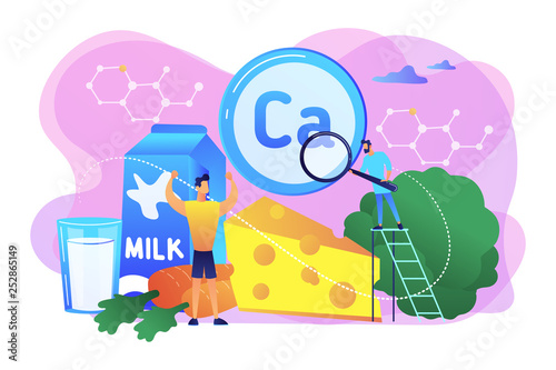 Uses of Calcium concept vector illustration.