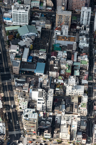Tokyo high dense houses and buildings © hit1912