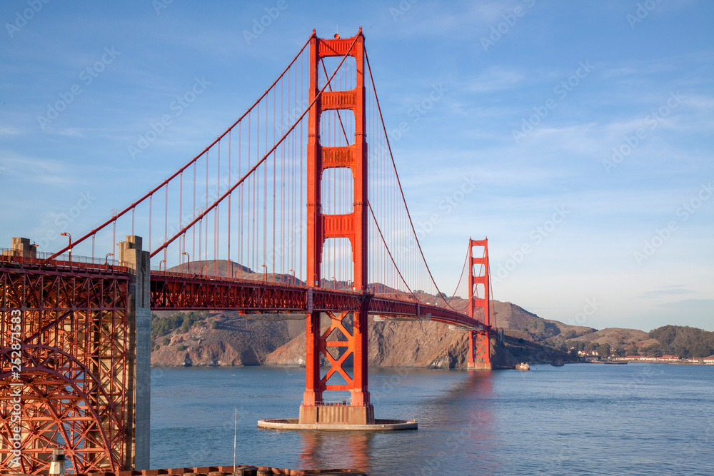 View of the Golden Gate Bridge . San Francisco, California, USA.