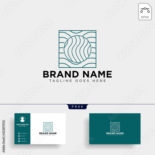 beauty cosmetic line art logo template vector illustration icon element