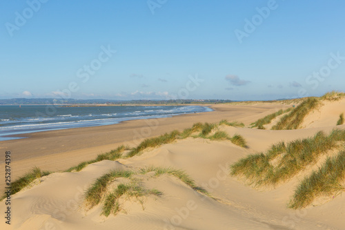 Camber Sands beach East Sussex UK a beautiful sandy beach near Rye and Hastings 