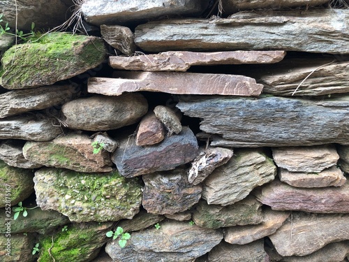 Real stone wall background, stonewall