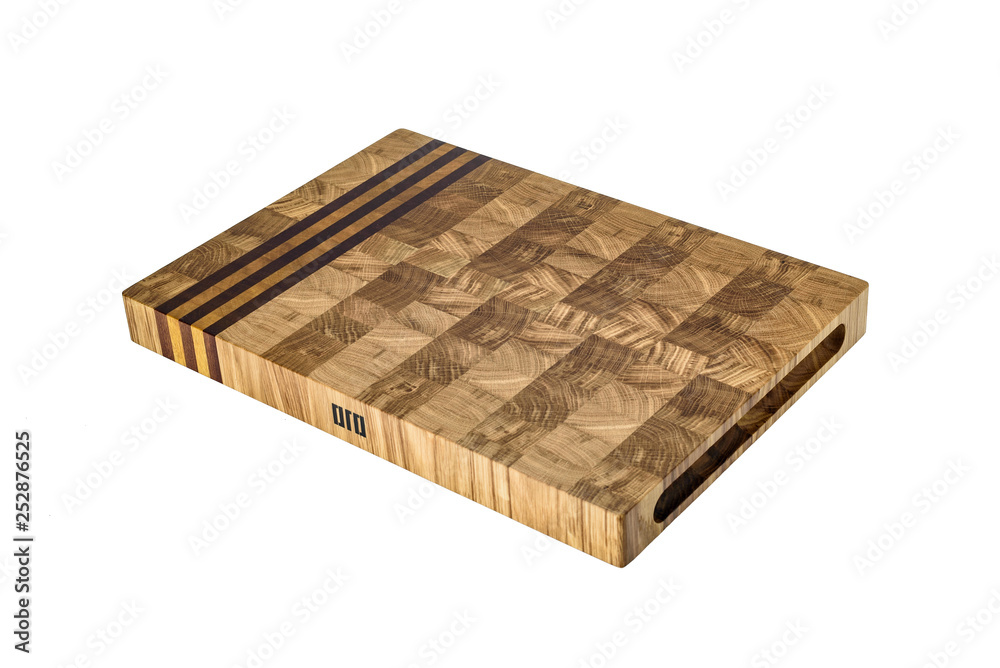 One wooden cutting Board on white background. Iisolate on white One wooden cutting Board on white background. Iisolate on white