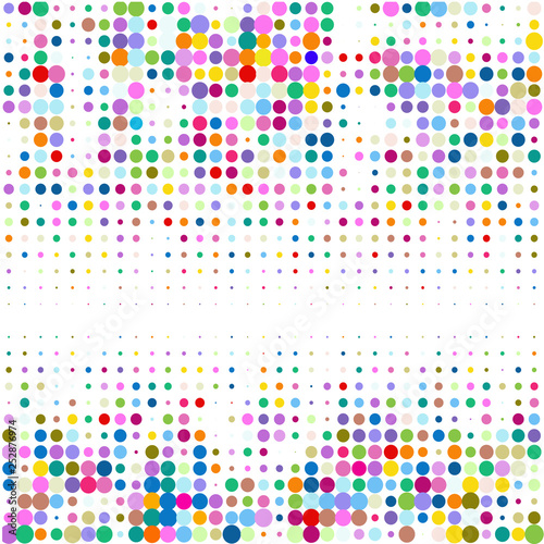 Colored circles on a white background 