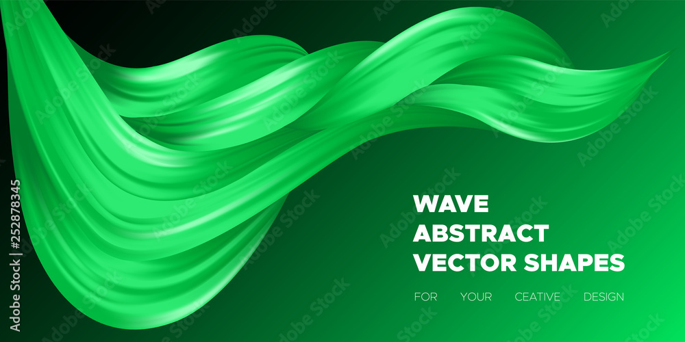 Abstract Wave Liquid Shapes. Abstract Wave Liquid Shapes.