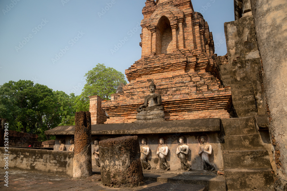 the Satchanalai historical park, Sukhothai Province, Thailand.