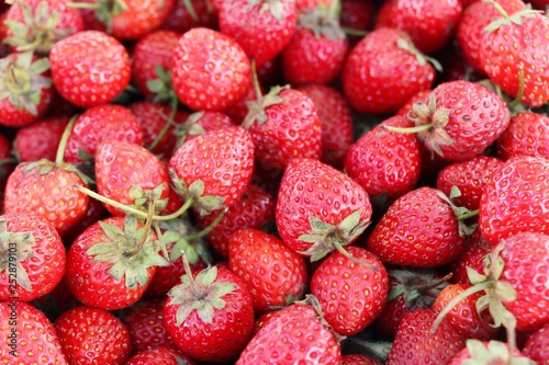fresh strawberries is delicious at street food