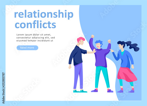 Landing page templates for psyhology mental problems, depression panic attacks, paranoia anger control, relationship family conflict, stress and misunderstanding, psychotherapy character photo