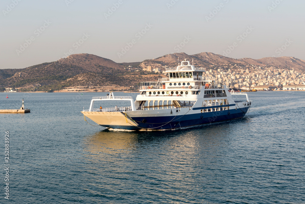 The floating in the sea passenger ferry The floating in the sea passenger ferry