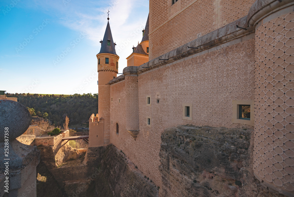 Fototapeta premium Alcazar de Segovia Moat, Spain