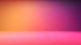 Colorful gradient studio backdrop with empty space for your content
