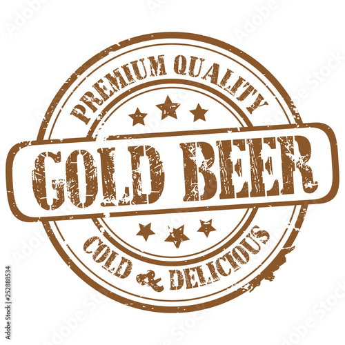 rubber stamp  "gild beer" on white, vector illustration