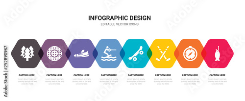 simple set of fishing, compass, hockey, skateboarding icons, contains such as icons wakeboarding, shoes, zorbing, forest and more. 64x64 pixel perfect. editable vector set