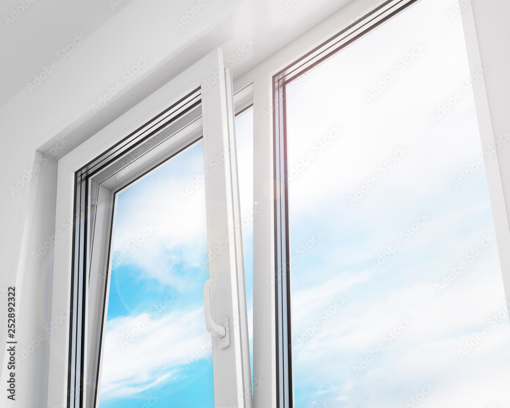 © ioanna - Open window. PVC plastic. 3d illustration