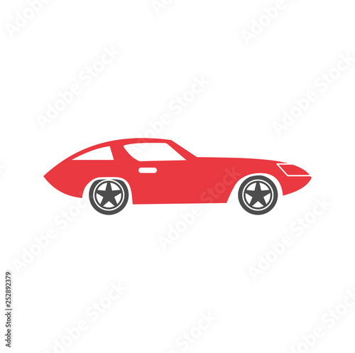 Car icon on background for graphic and web design. Simple vector sign. Internet concept symbol for website button or mobile app.