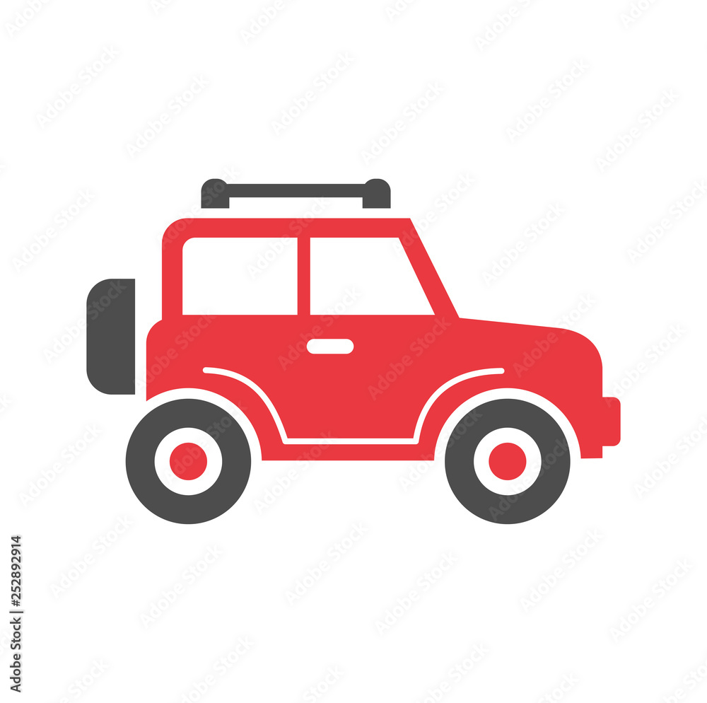 Car icon on background for graphic and web design. Simple vector sign. Internet concept symbol for website button or mobile app.