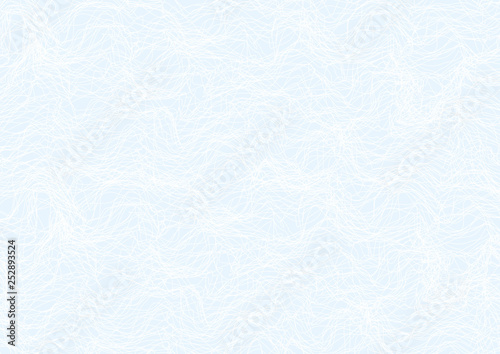 Abstract guilloche line pattern (vector complicated line texture). Blank blue background useful for certificate bond, diploma, official document, formal paper