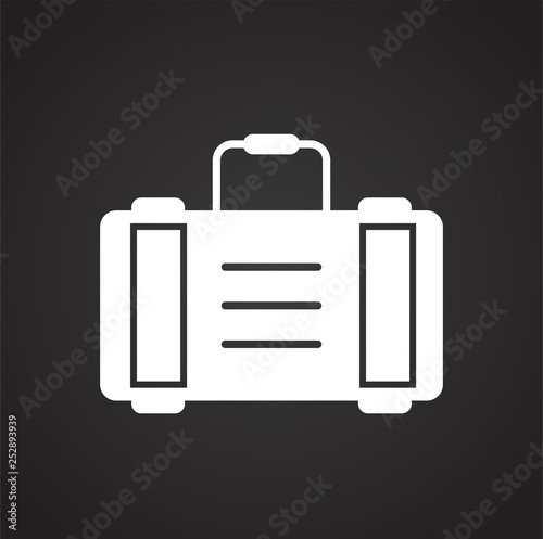 Car repair kit icon on background for graphic and web design. Simple vector sign. Internet concept symbol for website button or mobile app. © Andre