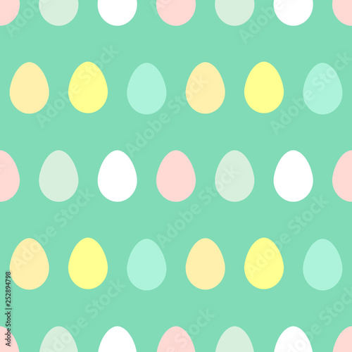 Colorful Easter eggs seamless pattern.