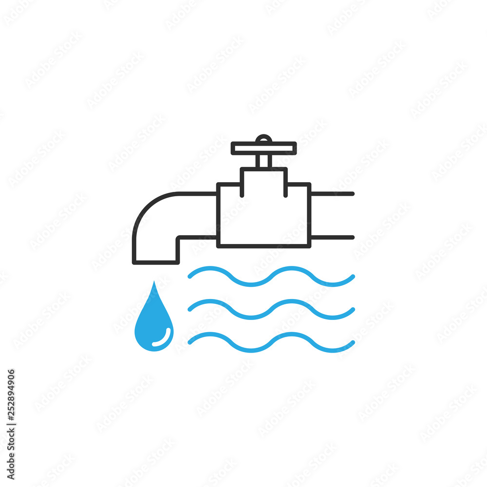 Water tap icon Water tap icon