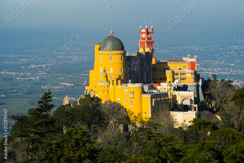 Pena  National Palace Palace in Sintra. Lisbon. Portugal.