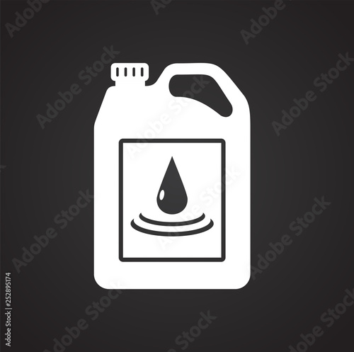 Car oil icon on background for graphic and web design. Simple vector sign. Internet concept symbol for website button or mobile app.