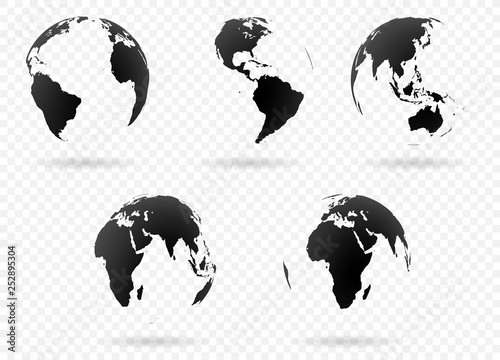 Earth globes set
