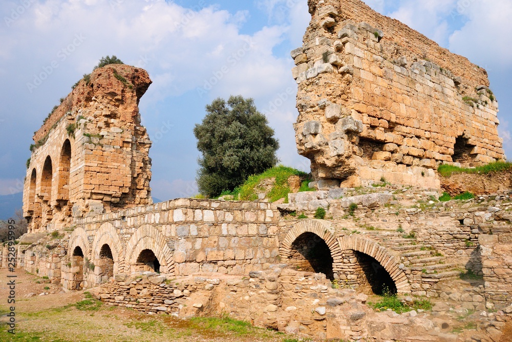 The ruins of an Ancient Hellenic, Roman and Byzantine city of Tralleis (Tralles) near Aydin, Turkey