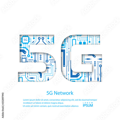 5G  wireless internet wifi .New mobile communication technology .Wireless network - vector .