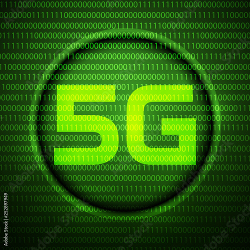New Digital Technologies - 5G .Wireless network - vector .New mobile communication.
