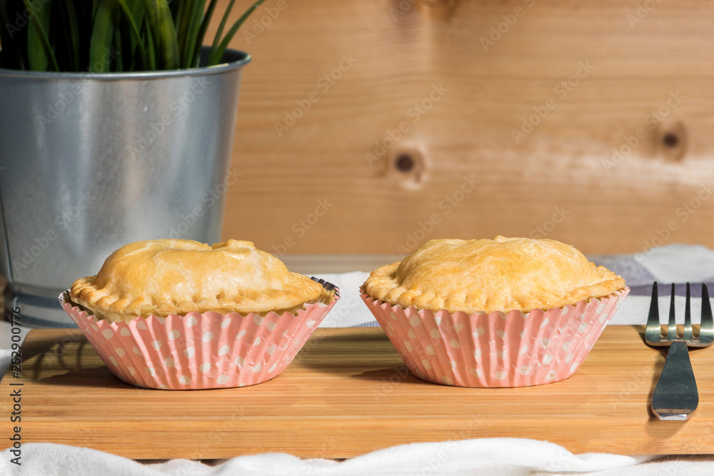 two homemade pies